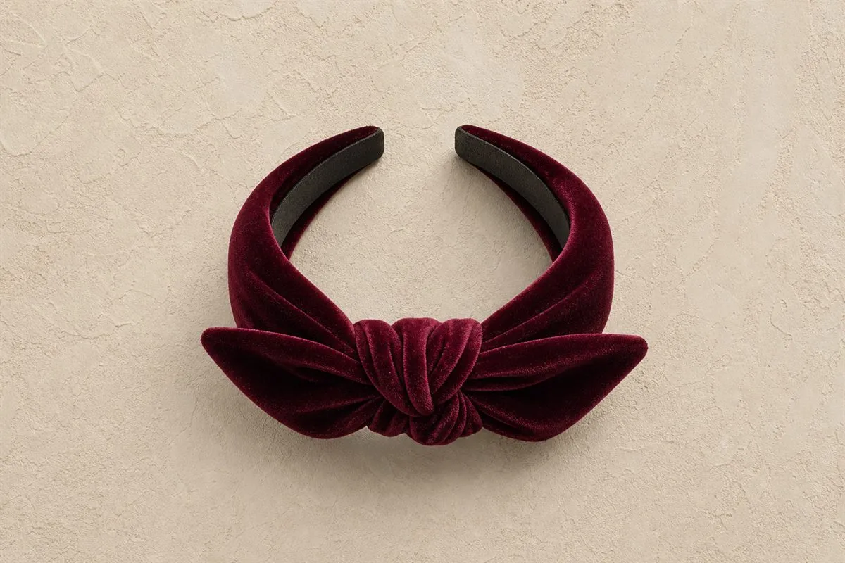 Bandeau Cheveux Noué Velours N°22
