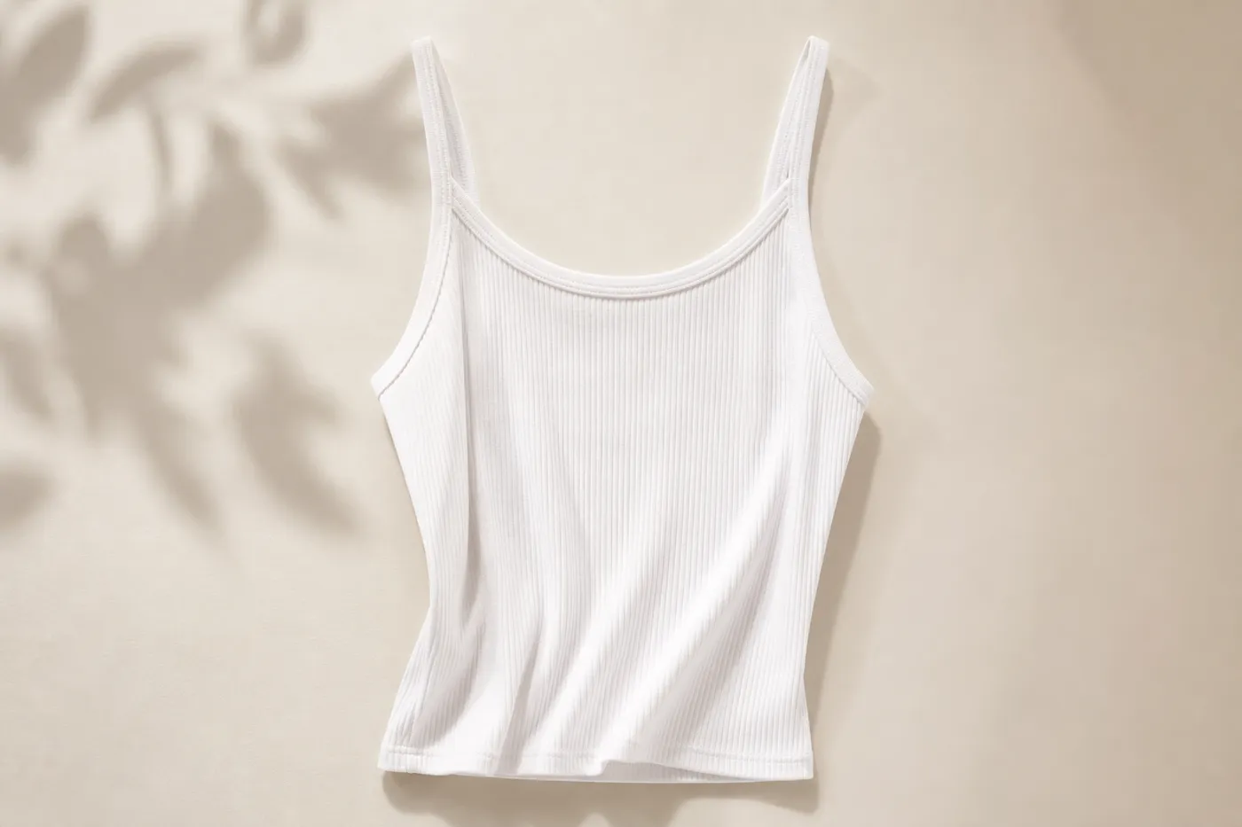 Débardeur Côtelé en Coton — Essentiel