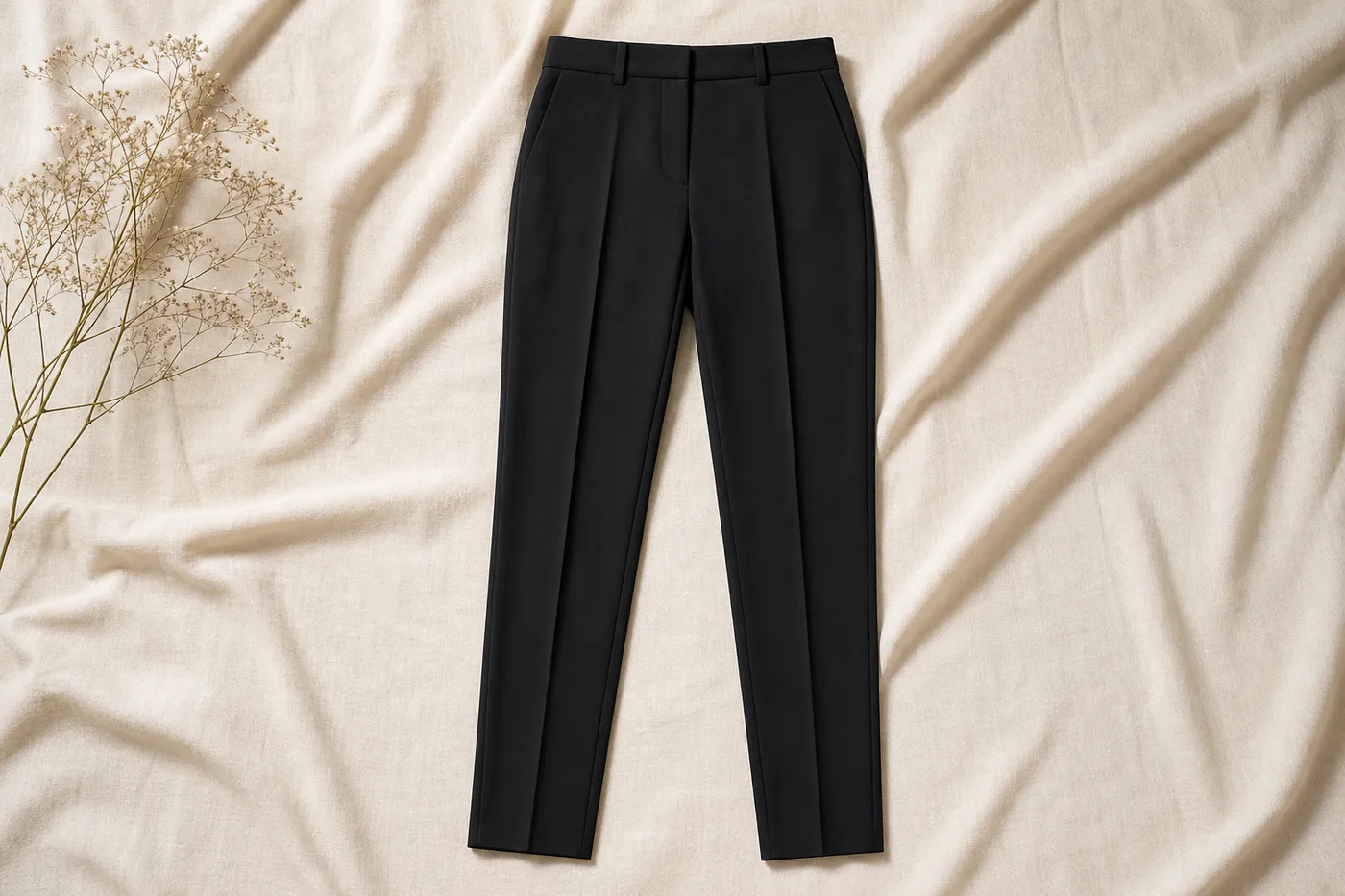 Collection Pantalon Cigarette en Crêpe Studio
