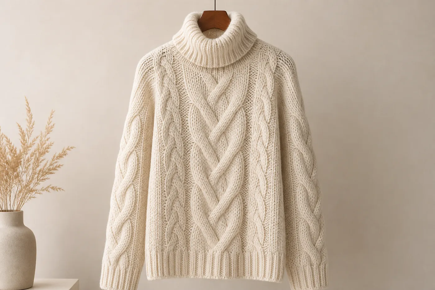 Pull Torsadé en Laine Atelier
